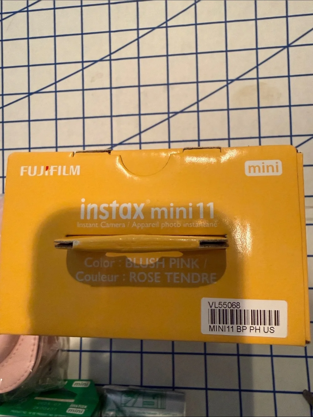 Fujifilm instax mini 11 Blush Pink Instant Camera with Pink Case and Film